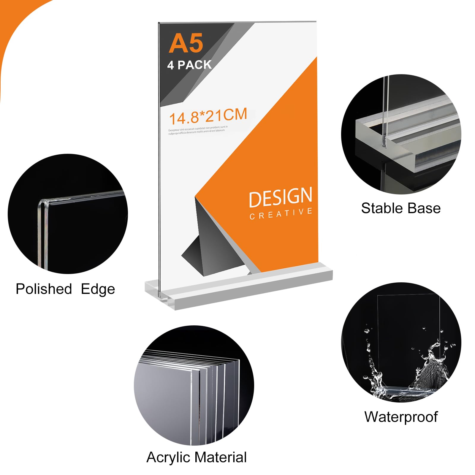 Thboxes A5 Acrylic Sign Holder - Image 3