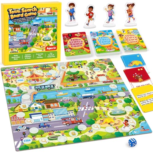 Town Search Juego de Mesa para Niños 5+ de 2 a 4 jugadores miniatura 1