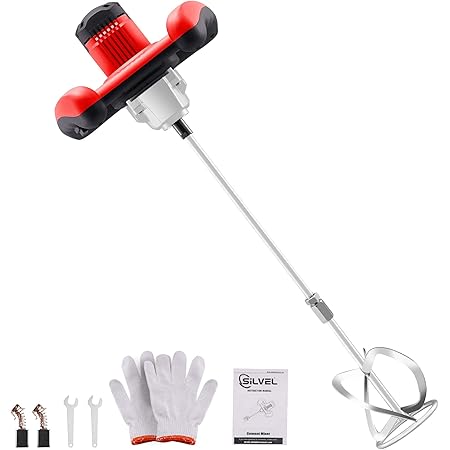 Mezclador Eléctrico IMAYCC 2100W - 6 Velocidades, Varilla 60 Cm, Para Mortero, Pintura Y Cemento