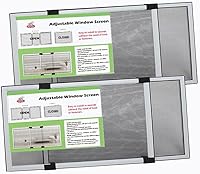 Vista 8 de FLYZZZ - Protector ajustable y expansible para ventanas de tamaño pequeño, (9.84 pulgadas de alto x 14 a 24 pulgadas de ancho, B) 2 paquetes