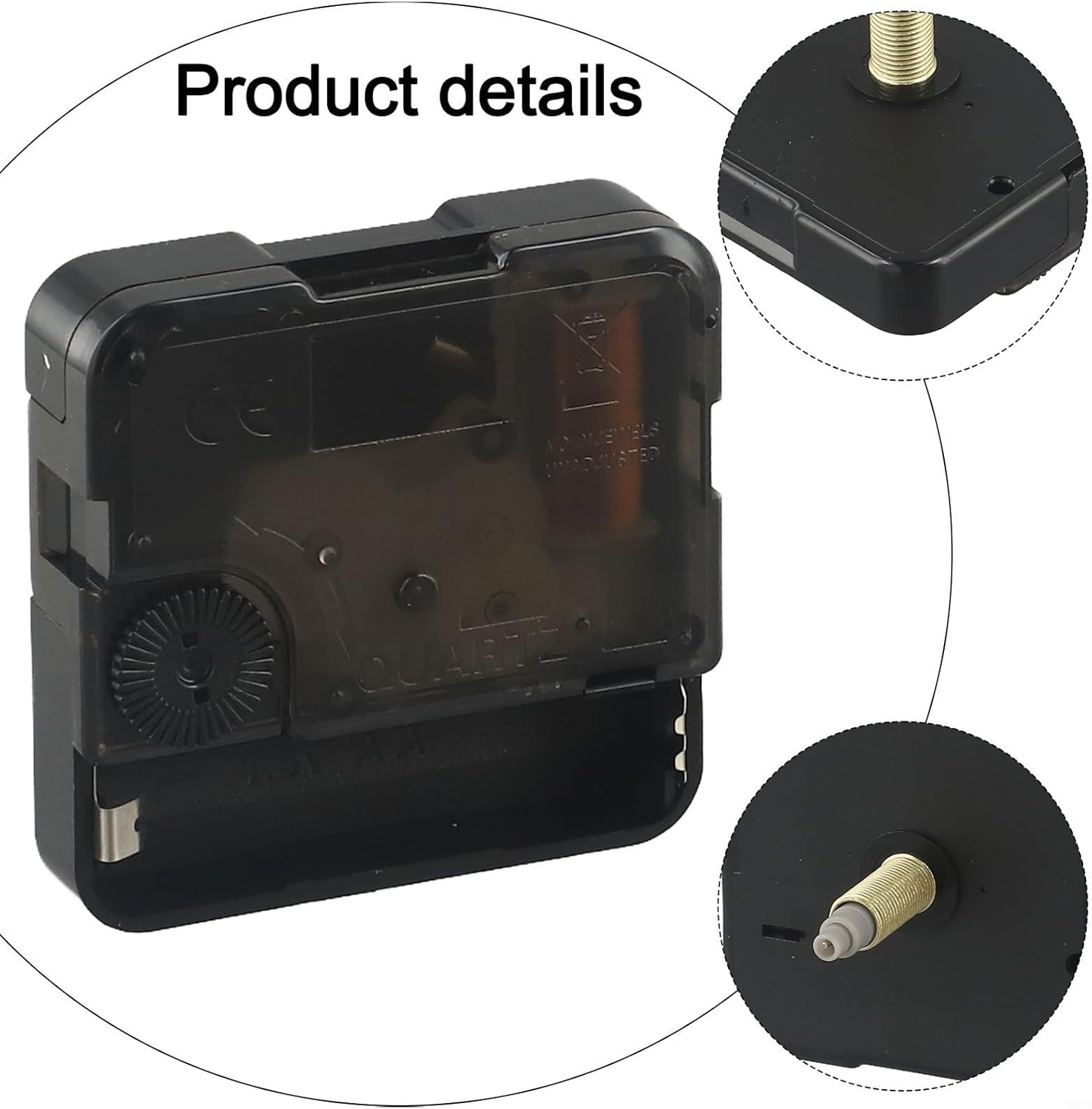 Silent Quartz Movement with Precise Timing and Silent Operation for DIY Assembly and Repair