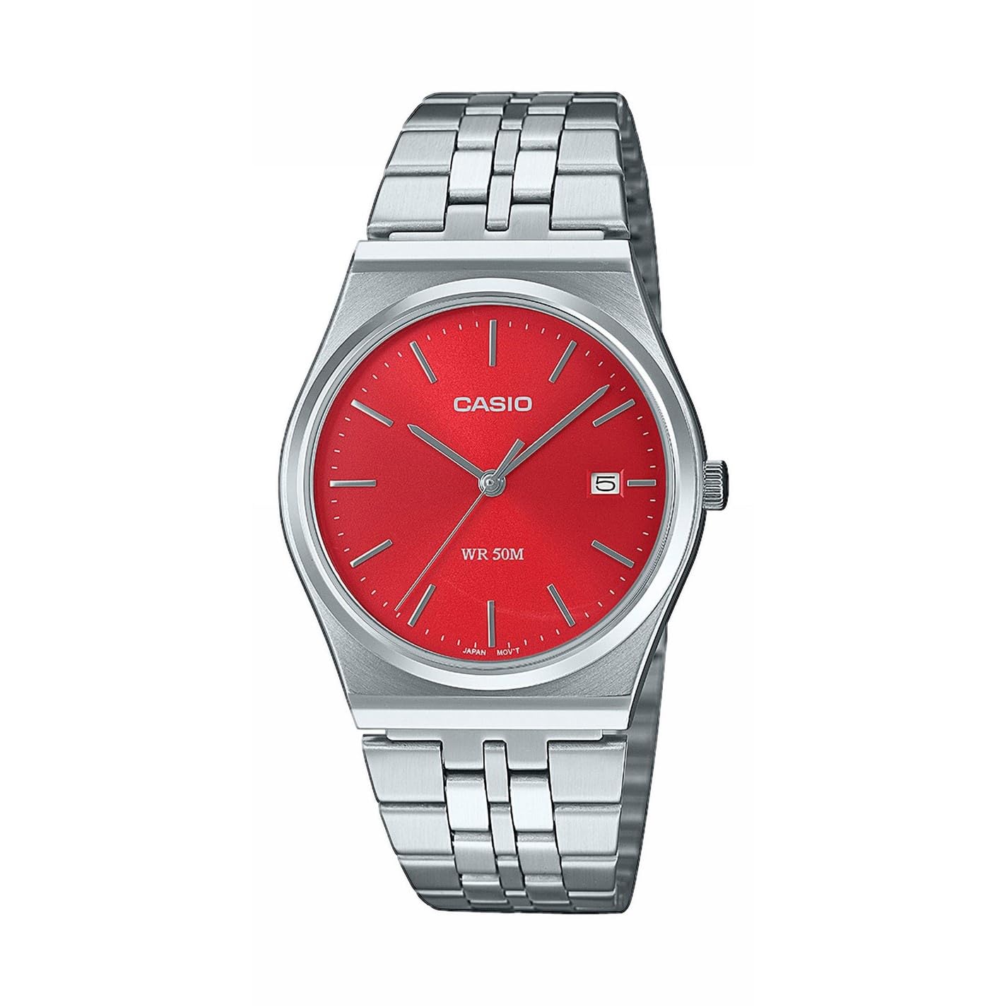 Casio  Red/Silver Adults Digital Watch - 40 MM