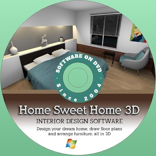 Latest New Release Sweet Home 3D Interior Design Software App for Windows on DVD