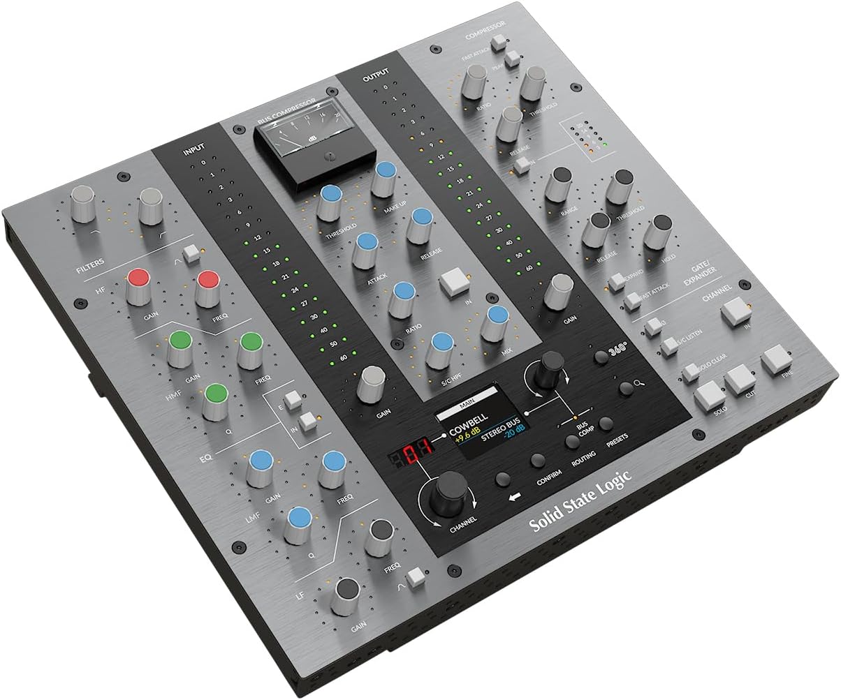 Solid State Logic UC1 Hardware Plug-In Control Surface rear panel with ports