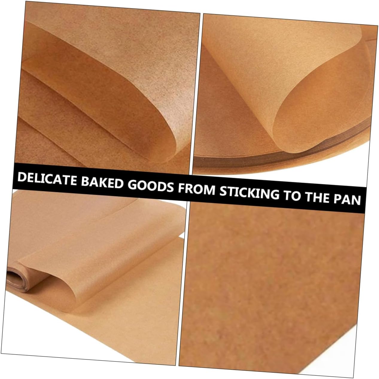 200 Pcs Unbleached Baking Parchment Paper 12 x 16 Non-Stick Air Fryer and Oven Liners for Cooking Steaming and Barbecue