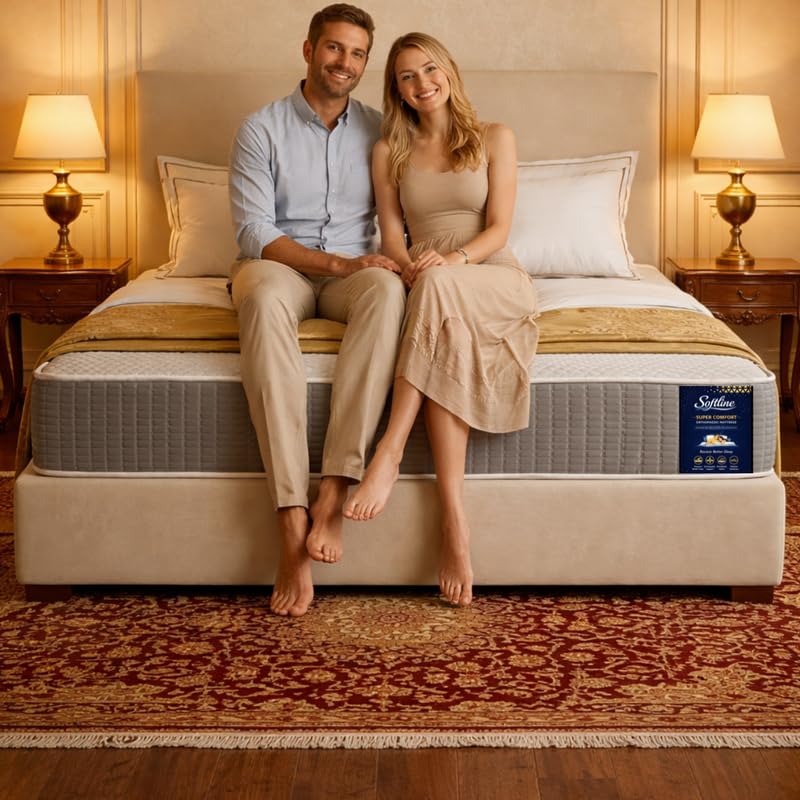 Image of Softline Essential Dual Comfort Foam Mattress | Soft & Hard Reversible | HR Foam | Orthopedic Back Support|Single 72x42x8