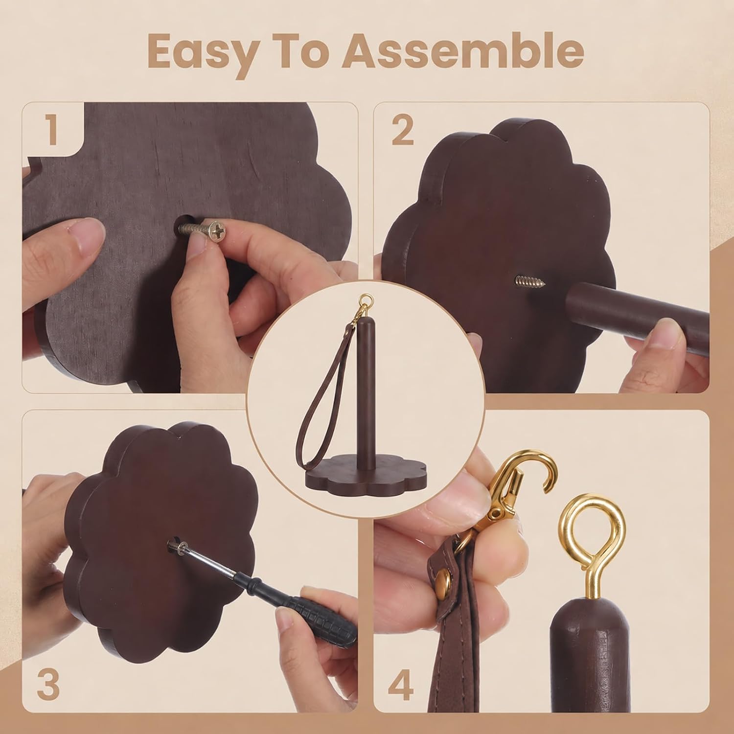 Portable Wrist Yarn Holder for Crocheting and Knitting, 7.48x4.72 in