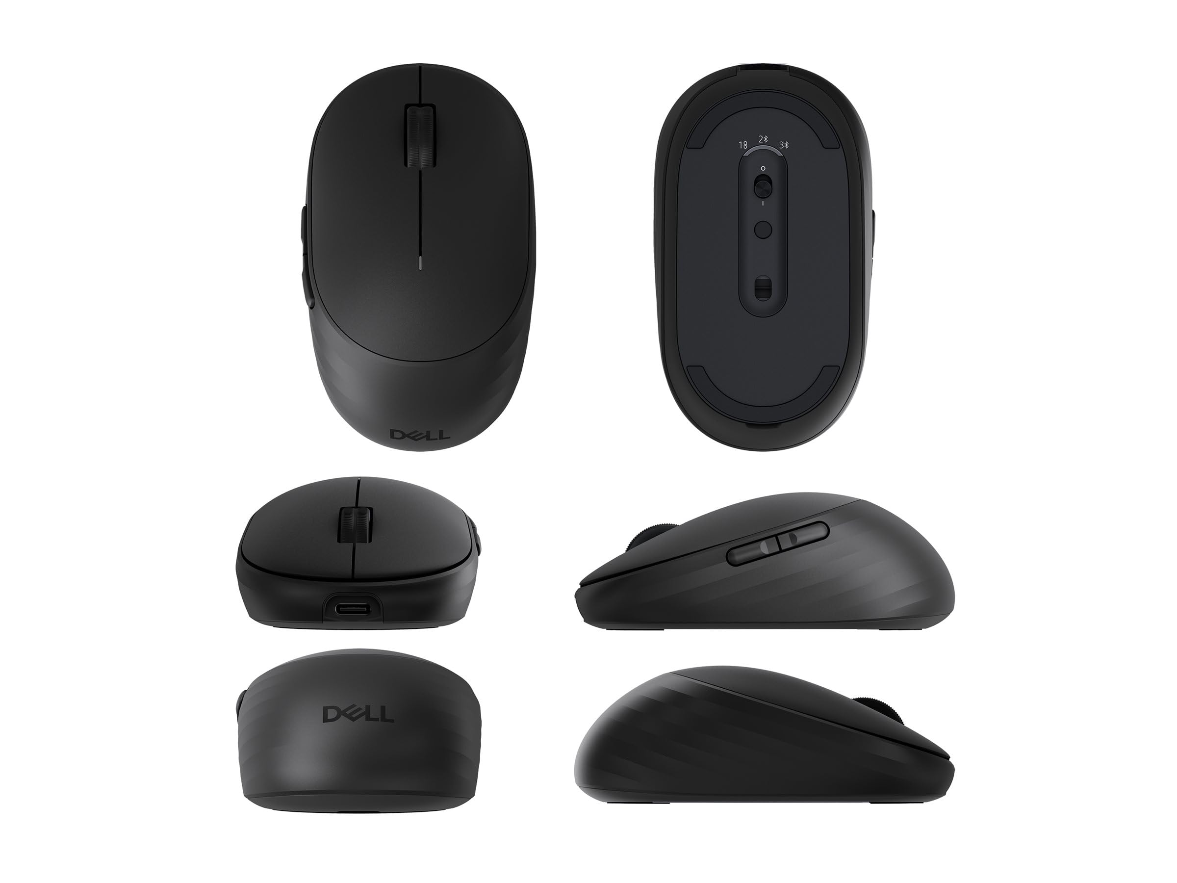 Dell Pro 7 MS746 Mouse Ottico Ricaricabile Compatto 6000 DPI Bluetooth 2.4GHz 5 Tasti Nero Grafite per PC Mac Linux