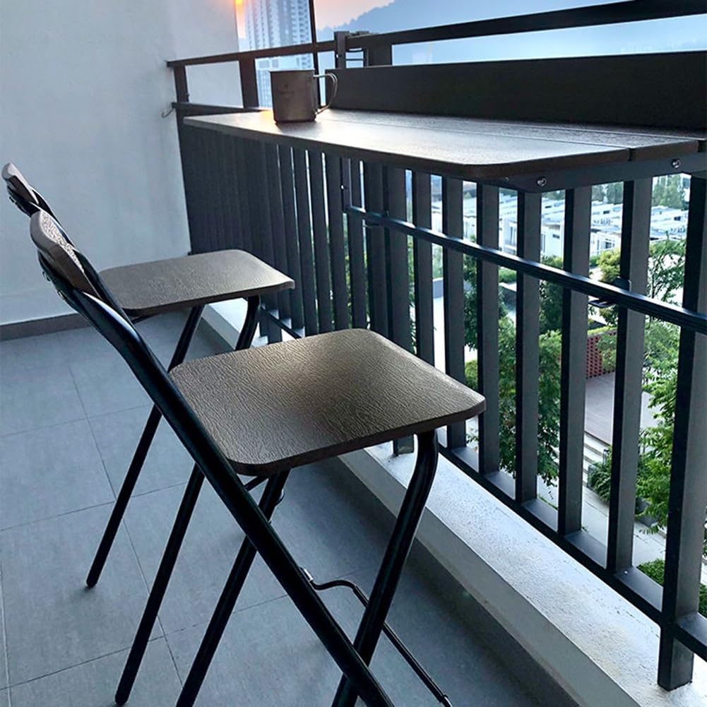 65/70/75cm Kitchen Counter Bar Portable Height with Footrest and Back RestFoldable Chair for Adults Breakfast(70cm/28in) JAHRJJVWF-BLACK-70CM/28IN (Black 70cm/28in)