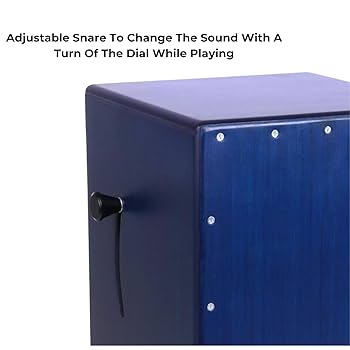 HMカホン Clapbox Adjustable Snare Cajon CB40- Blue, Birch Wood (H:50