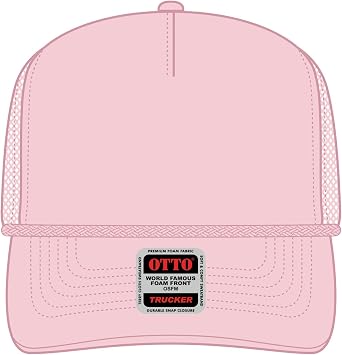 OTTO Cap 5 Panel High Crown Air Mesh Back Trucker Hat