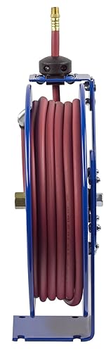 Miniatura 8 de EZ-Coil carrete para manguera seguro de alto rendimiento, 300 psi, incluye manguera, diámetro interno de la manguera 14 pulgada, 25 pies de