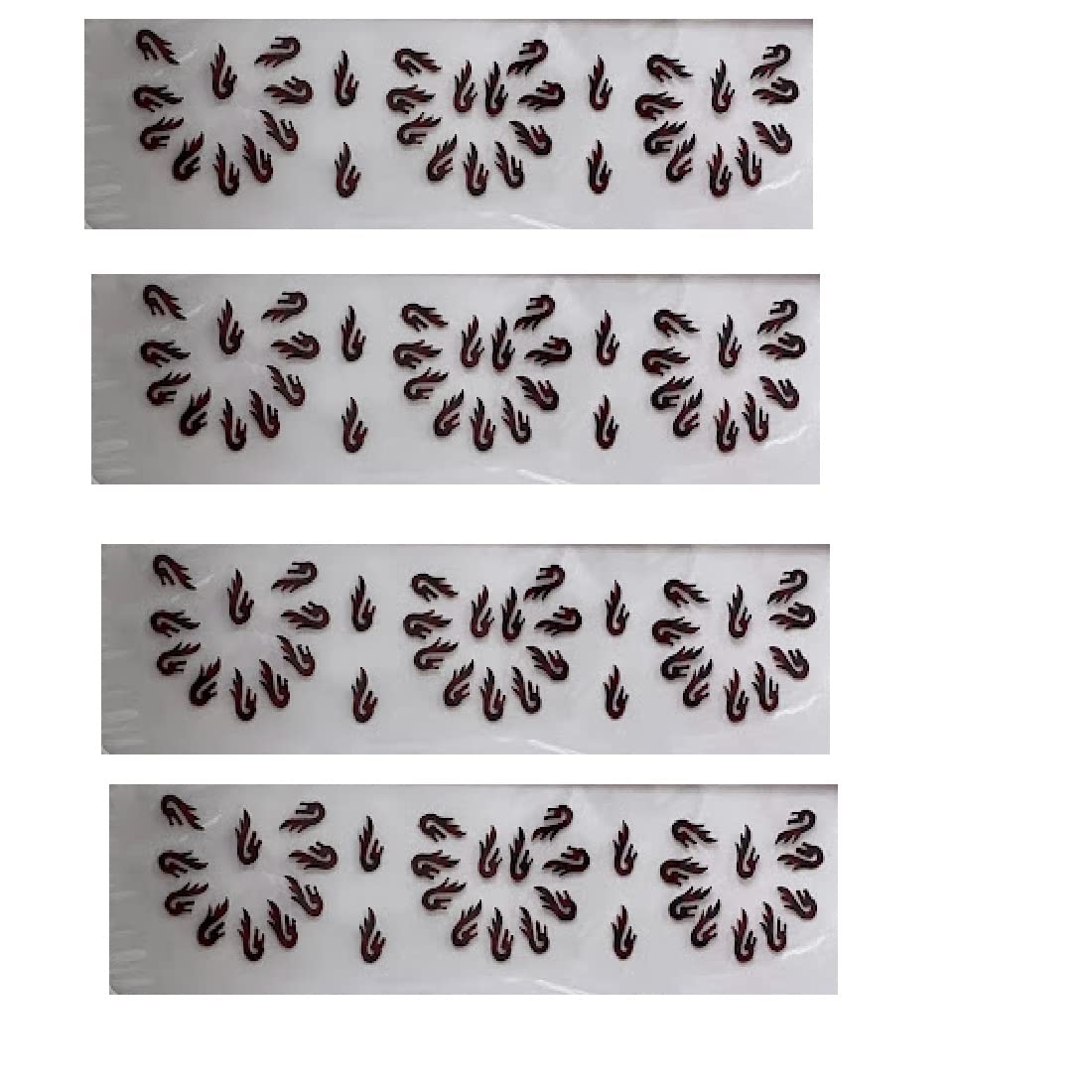 oj plain unique peacock shape marooncolor kumkum bindi tikka tikki bindiya bindi foreahead sticker simple elegant look festival occasion wedding traditional look pack of 4 size-3