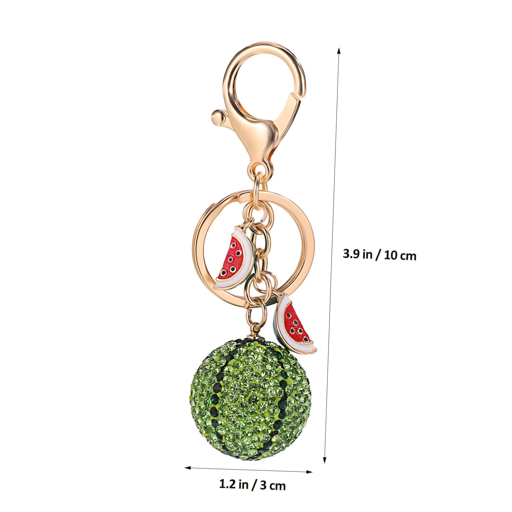 FOMIYES portachiavi anguria Ciondolo Elegante semplice Spiaggia Accessori portachiavi di frutta Portachiavi estetici Keeychain decorativo Incantesimi di portachiavi Metallo