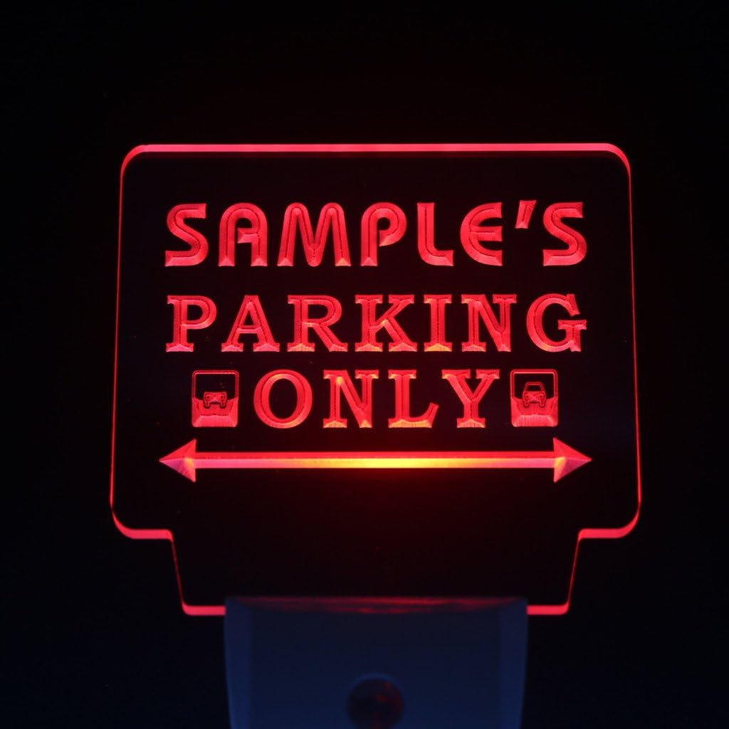 ADVPRO wsqo-tm Name Personalized Custom Car Parking Only Bar Beer Day/Night Sensor LED Sign