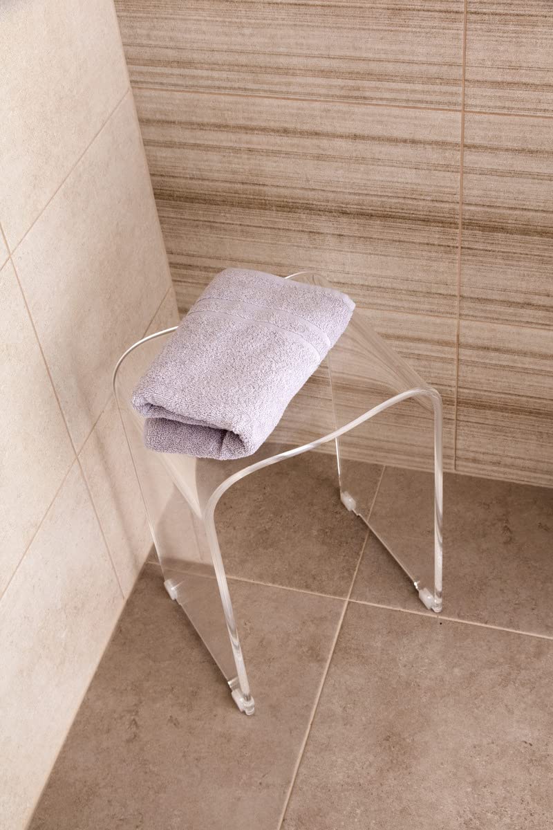 Swiss Aqua Technologies - Taburete de baño PMR, transparente (SATSTOLPLASTT) - SATSTOLPLASTT
