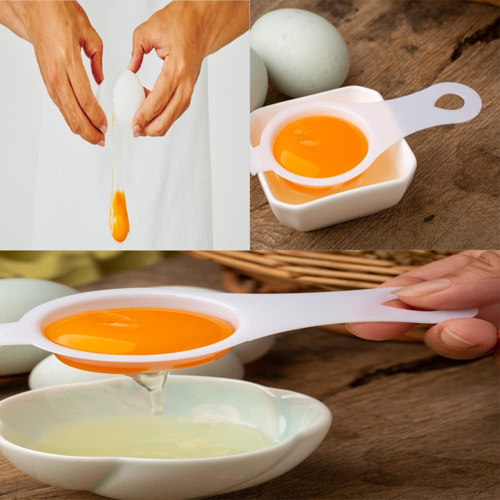 Separatore Per Uova In Acciaio Inox 304: Colino Con Manico Lungo Antiscivolo Per Separare Tuorlo E Albume, Strumento Da Cucina Professionale