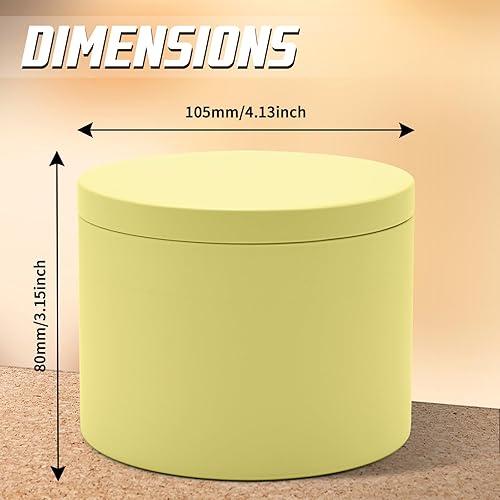 Miniatura 83 de Latas para velas de 16 onzas, paquete de 12 frascos de metal de alta calidad de 16 onzas con tapas para hacer velas, contenedores de velas vacíos a