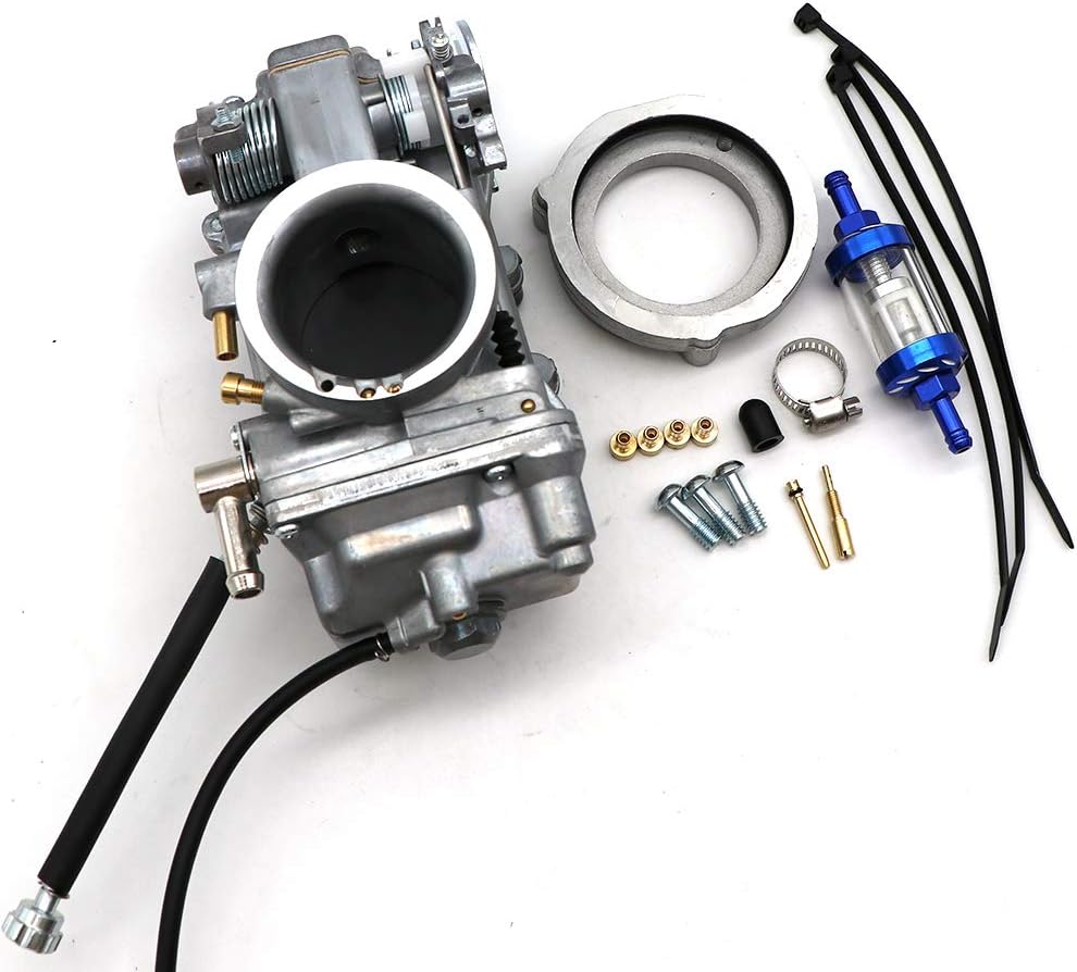 Review KIPA Smoothbore Carburetor For Mikuni HSR45 HSR 45mm Fit big bear chopper Electra Glide Road King Heritage Softail Fat Boy Softail Deluxe Big Twin Accelerator Pump Top Performance # TM45-2K