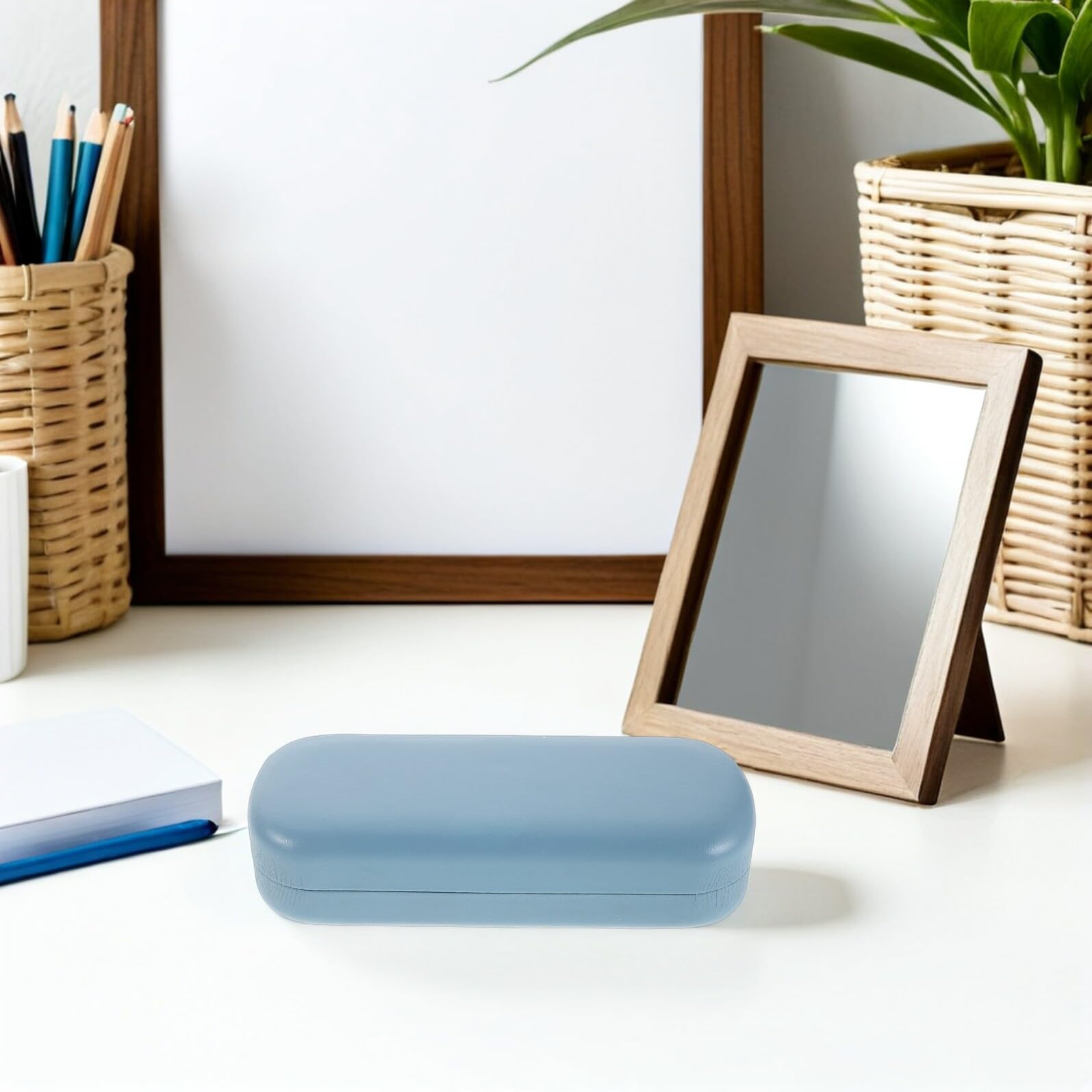 TOYANDONA 4pezzi Custodia Rigida per Occhiali da Vista Scatola Portaocchiali in Metallo Tinta Unita Organizer Protettivo Portatile da Viaggio per Occhiali da Sole e Uso Quotidiano