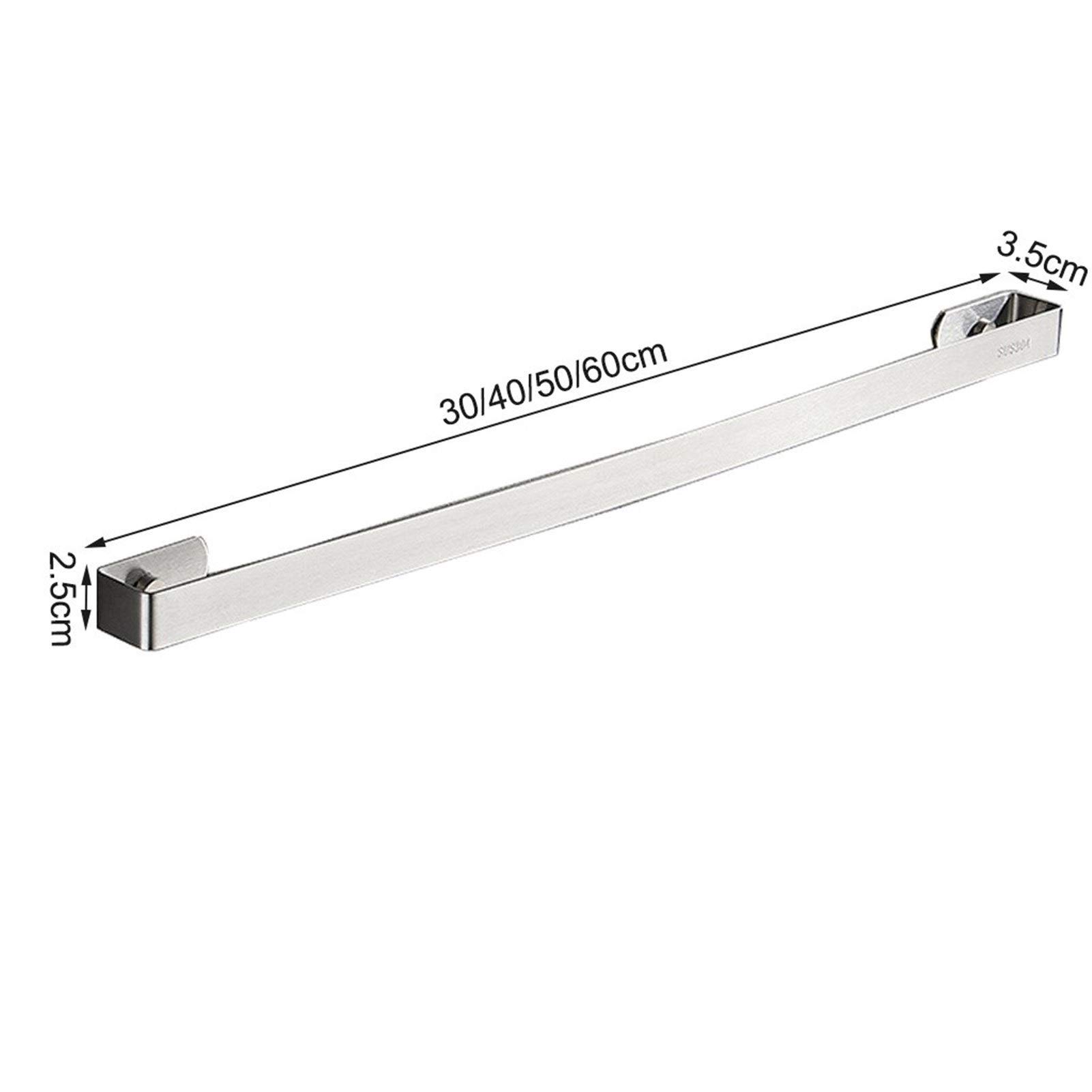 Portasciugamani da parete in acciaio inox, 30 cm, resistente, per bagno e portasciugamani, elegante finitura argentata, design salvaspazio per arredamento moderno