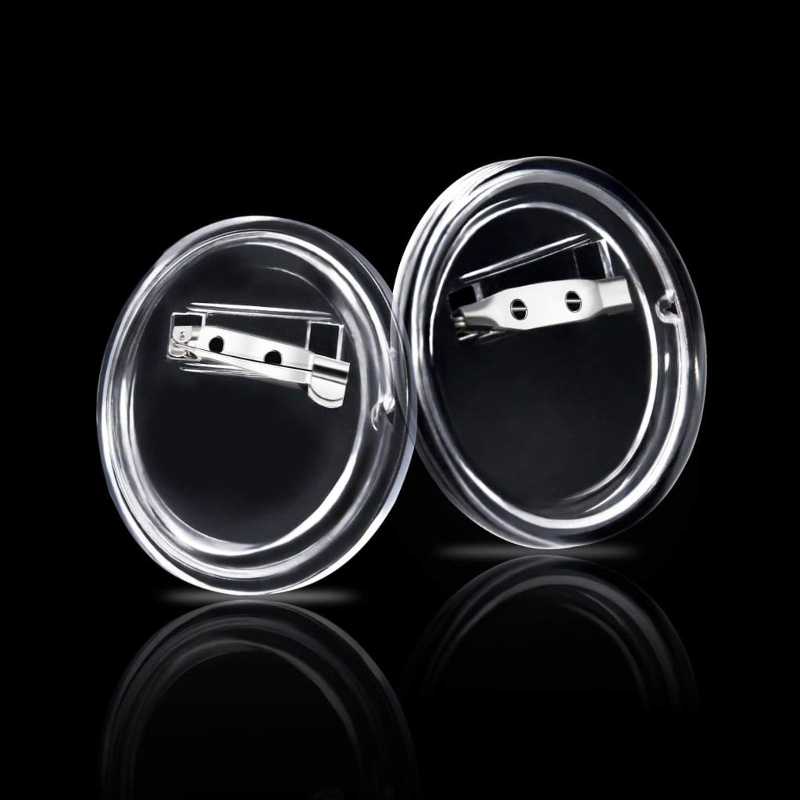 Tidyard Bottoni per Badge con Spilla 100 Set in Acrilico 37 mm,Regalo,Regalo Commemorativo