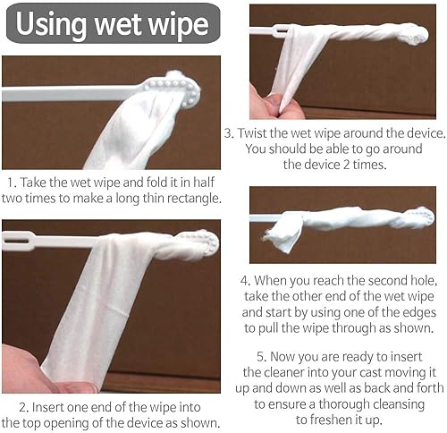 Miniatura 4 de Rascador y limpiadordesinfectante de fundición regalos para picazón y limpieza, brazos y piernas cubiertos (rascador y limpiador de yeso) (17