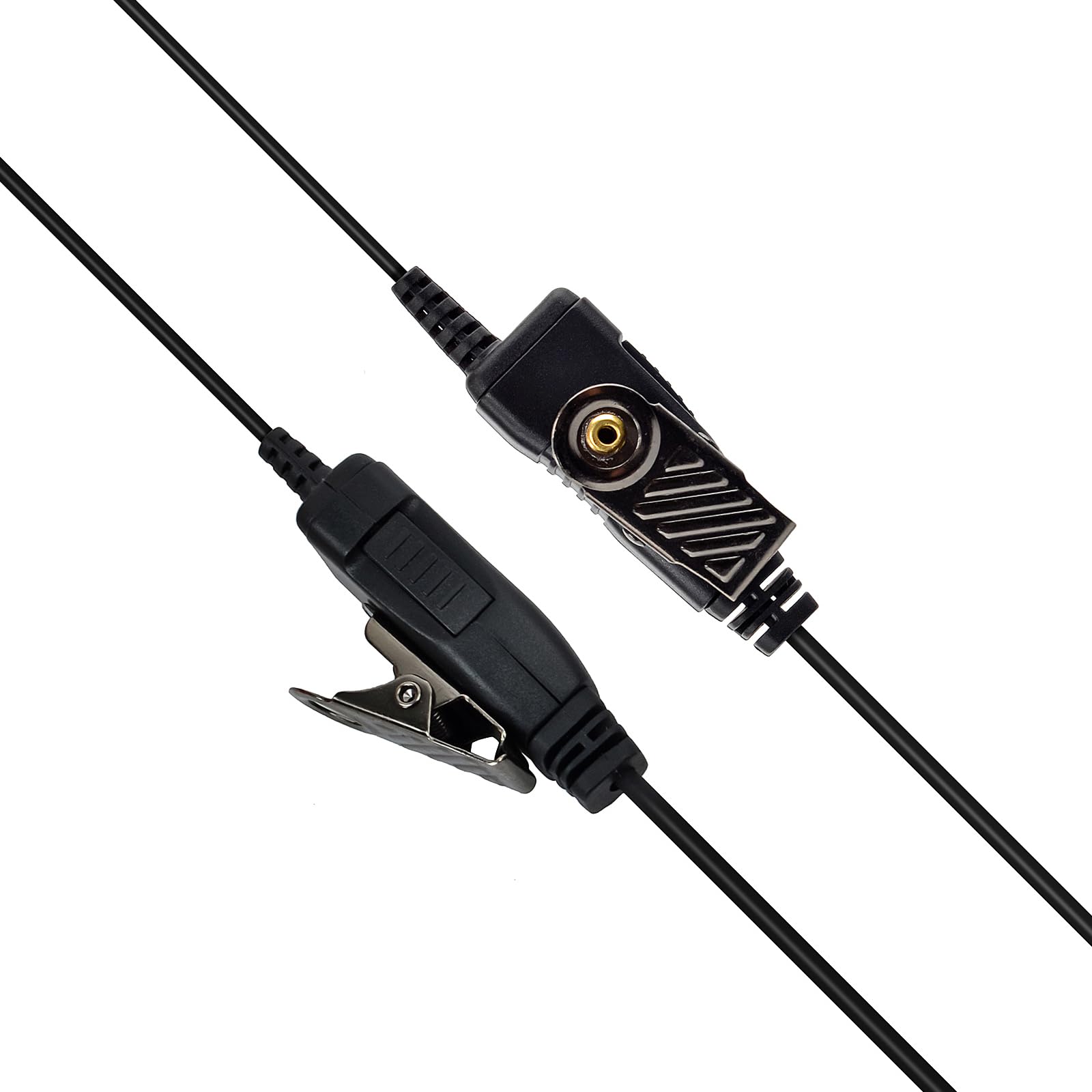 Auricolari Radio Sound Tube 2 Pin PTT con Microfono con Clip di Tenuta