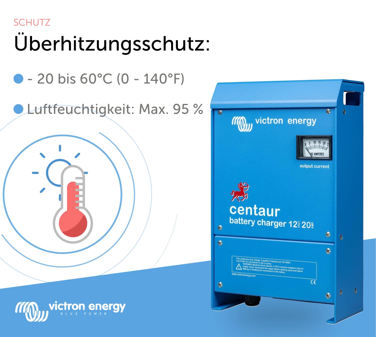 Victron Energy Centaur 12-Volt 20 Amp 3 Bank Batterie Ladegerät
