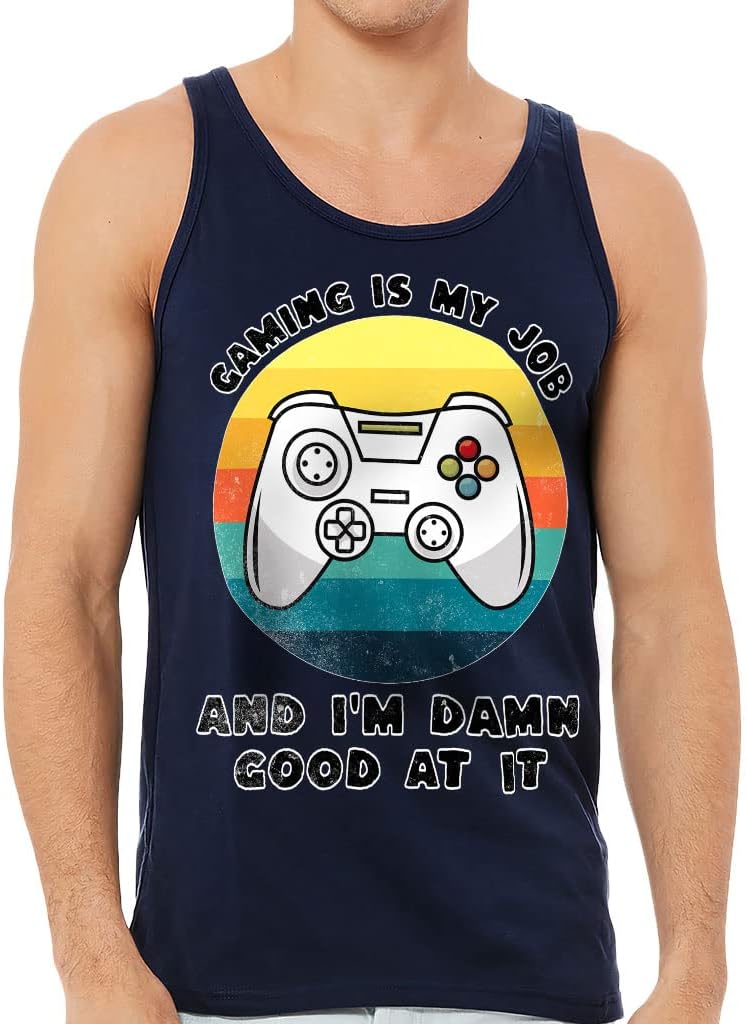 Gamepad Tank - Quote Design Workout Tank - Graphic Jersey Tank