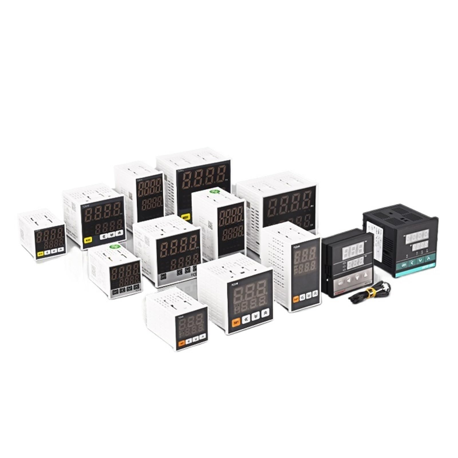 Controlador de temperatura digital PID XMTD-608, 0-1300 ℃, entrada universal, SSR + relé, salida dual, termostato de 85-265 V