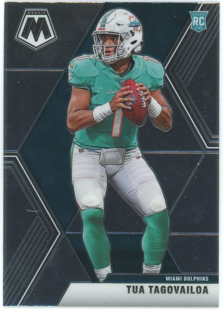 2020 Panini Mosaic #203 Tua Tagovailoa RC Rookie Miami Dolphins NFL Football Trading Card