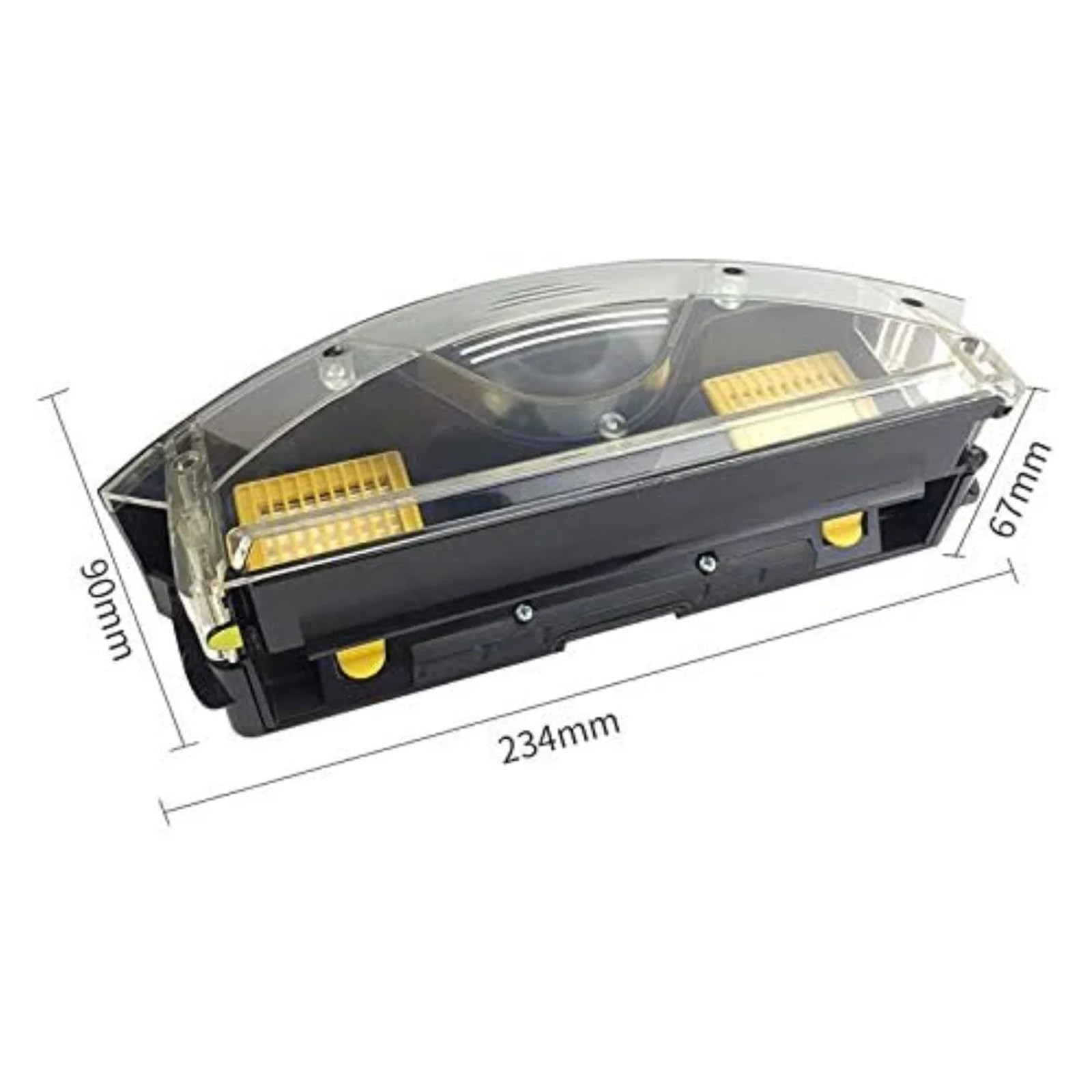 Caja Contenedor De Polvo Recambio Compatible con IRobot Roomba 700 Series | Kit contenedor polvo con filtro para robot aspirador pieza sin herramientas