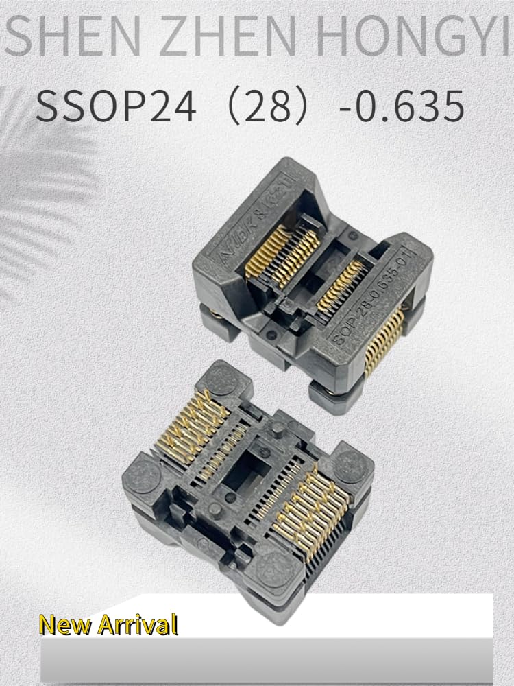 Wiring Connecting Terminals - OTS24 SSOP24 TSSOP24 IC Burn in Socket 0.635mm PIN Pitch Prise Size 3.9mm Adaptateur De Programmeur