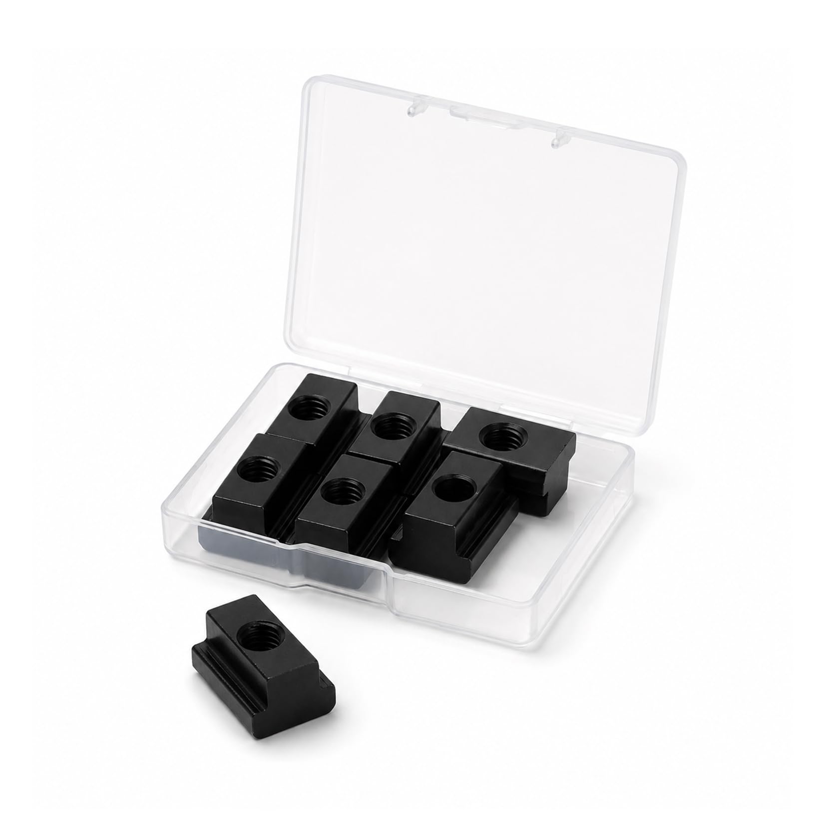 7 Pcs M8 T Track Nuts, T-Slot Nuts, Sliding Nut Blocks, Black T Slot Nutss for Machine Tool Workbenches (M8)