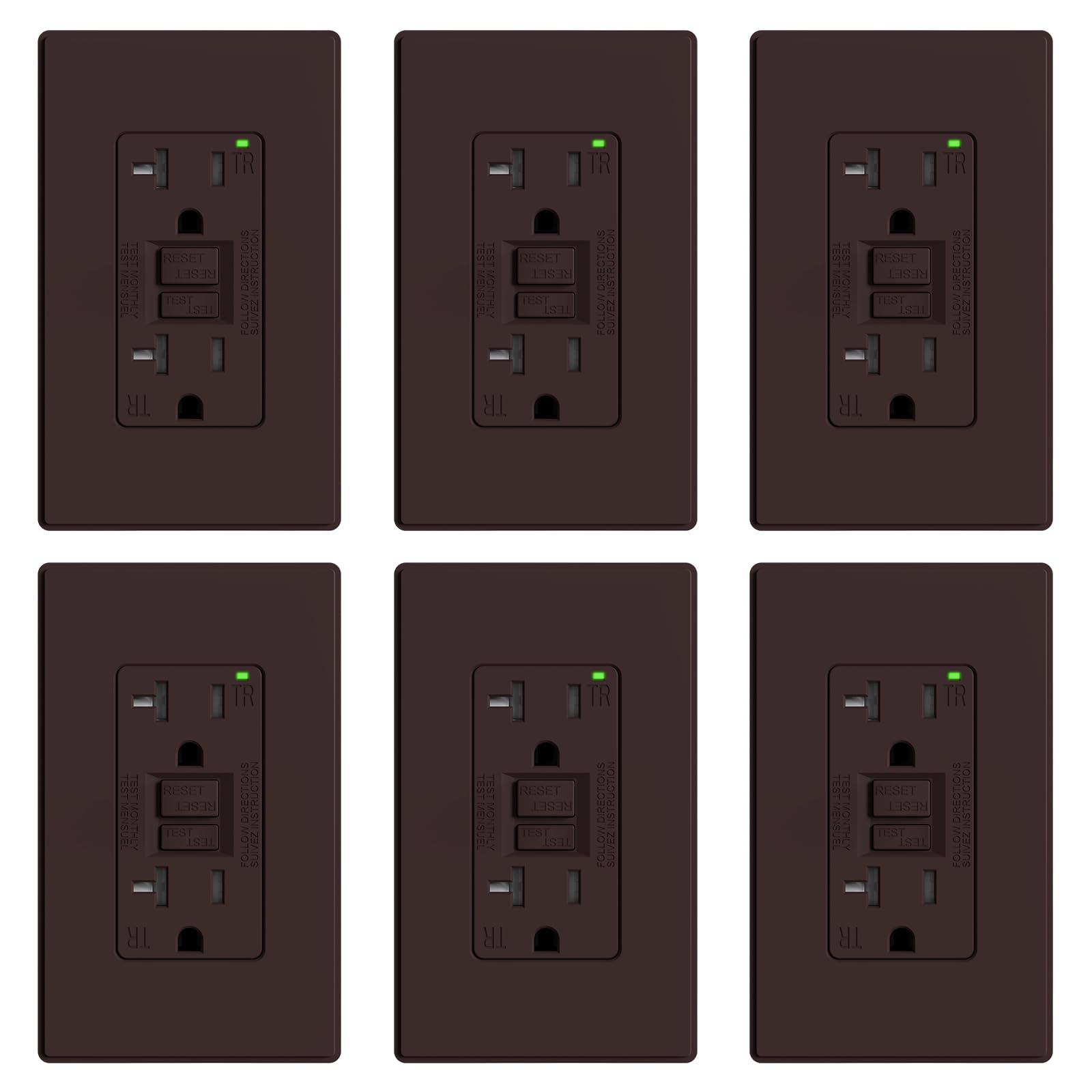 ELEGRP GFCI Outlet - Self-Testing Safety -21