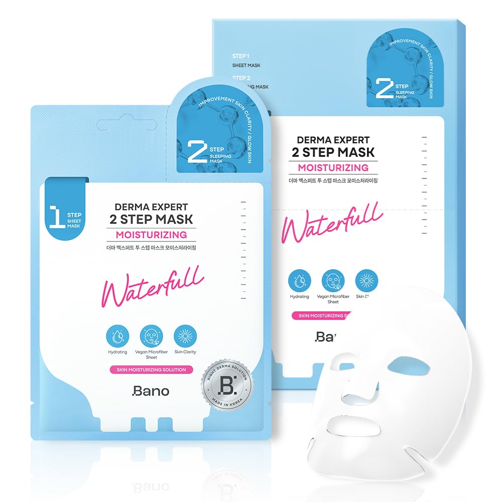 Amazon.com: Bano Derma Expert 2 Step Moisturizing Face Mask | Face Amazon.com: Bano Derma Expert 2 Step Moisturizing Face Mask | Face