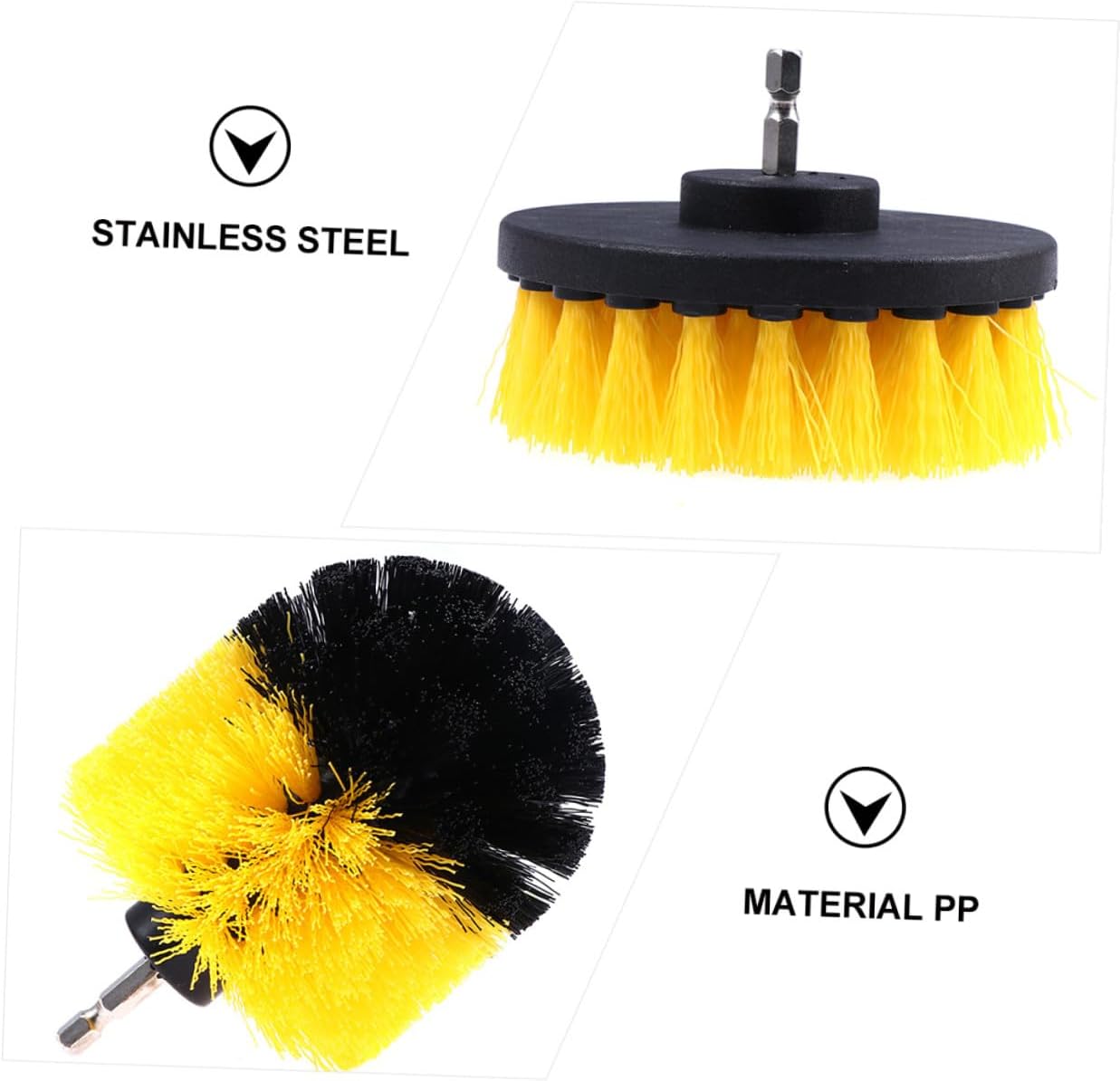 ibasenice 9pcs Drill Brush Attachment Set Car Detailing Scrubber Brushes Auto Cleaning Tools for Interior Exterior Wheels and Upholstery