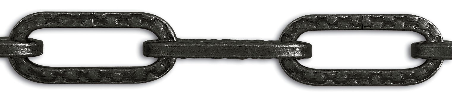 Chapuis BL13 Bobina de cadena lustrerie-décoration/inalámbrico (acero martillado 32 kg diámetro 4 mm x 12 m negro