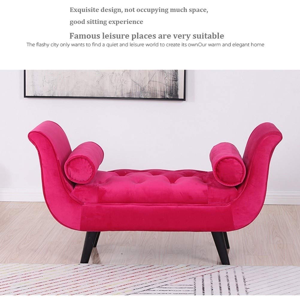 赤いベンチソファ／ビビッドカラー ラウンジ・店舗什器にも／オットマン風 赤いベンチソファ／ビビッドカラー ラウンジ・店舗什器にも