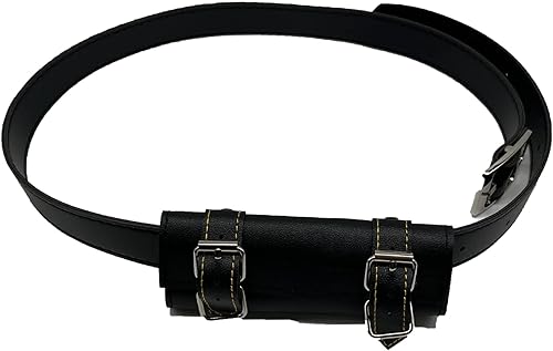 Miniatura 3 de SWCTSY Funda medieval de cuero con espada de rana con cinturón, soporte de vaina de estoque, funda para cinturón, soporte de rana, anillo de clip,