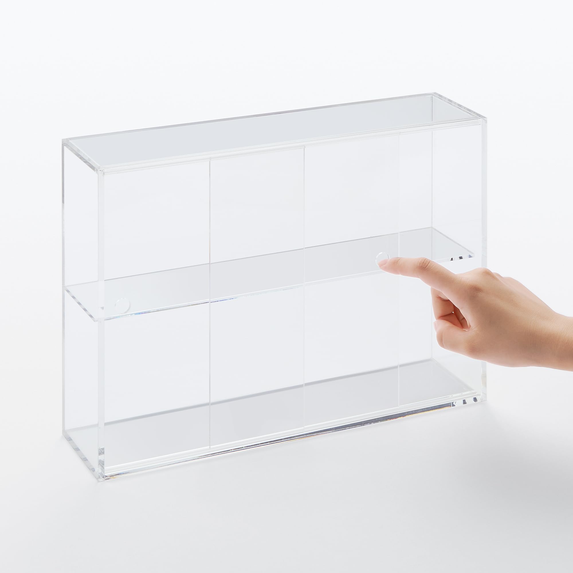 Amazon.co.jp: 無印良品 アクリルコレクションスタンド引き扉付き・大