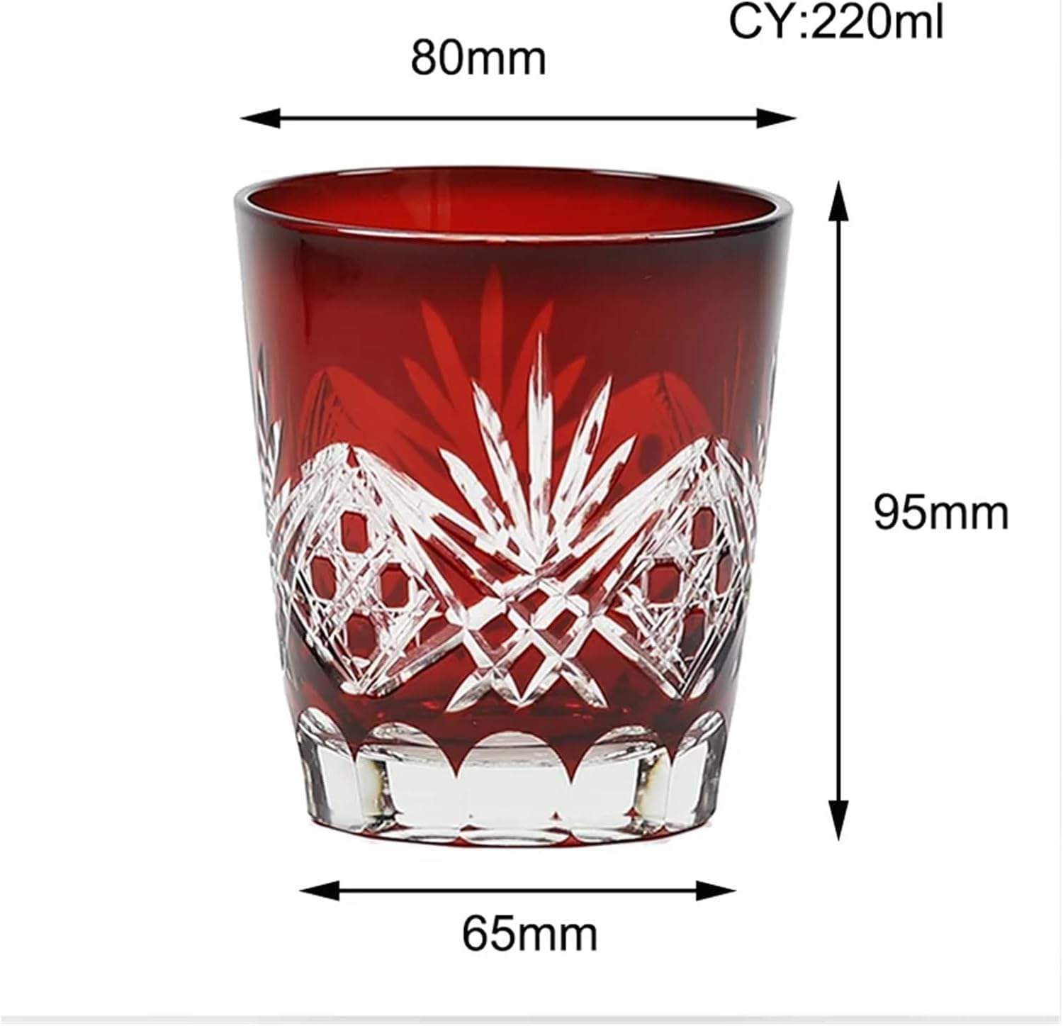 Glas Kristall-Whiskey-Glas, Japanischer Stil, Handgefertigt, Handgravur, Wasser, Wein, Tasse, Bier, Kaltgetränk, Gläser, Schnapsbecher