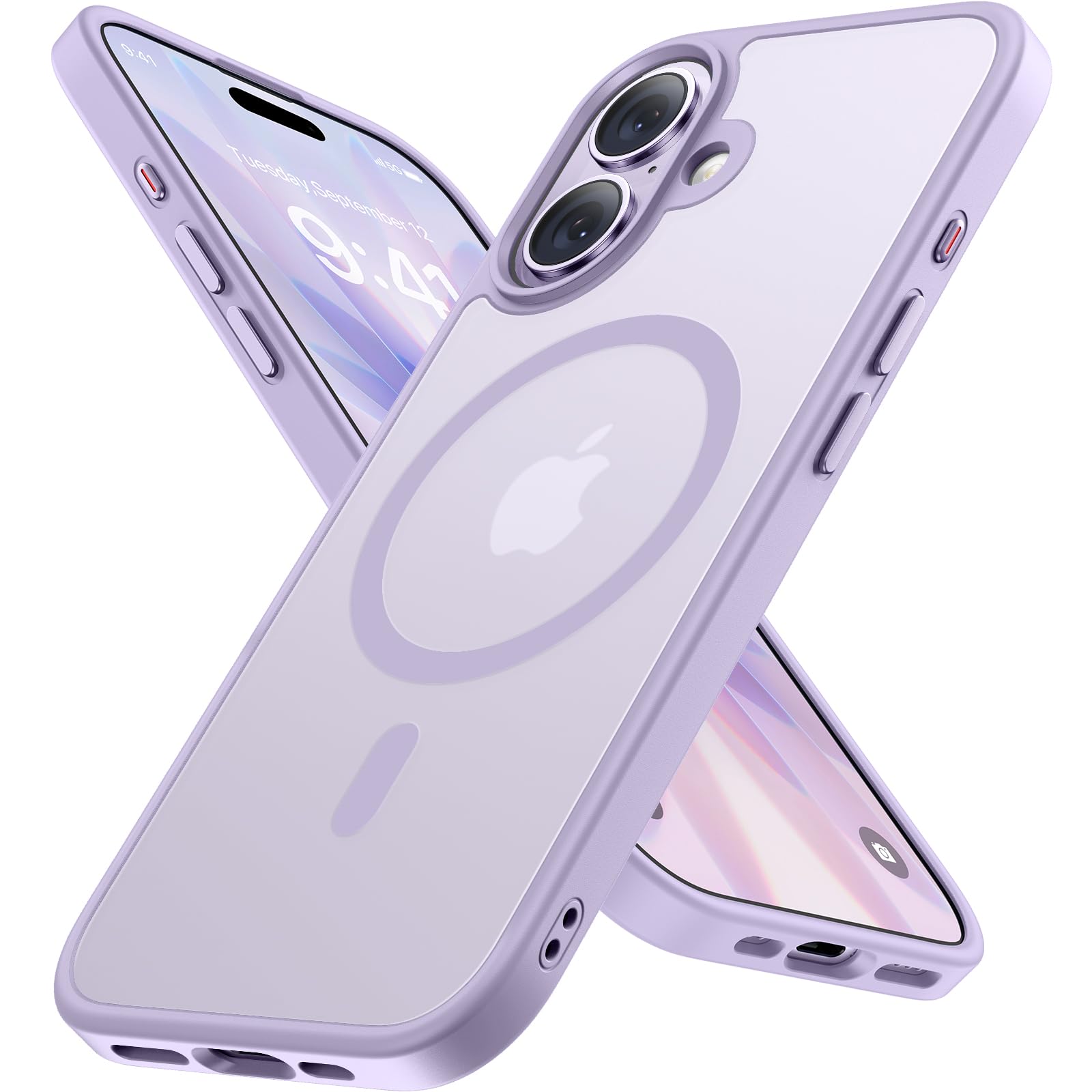 Miracase Magnetisch für iPhone All Series Hülle mit Magsafe [TOP Militärschutz & Magnetkraft] Stoßfest Kratzfest mit Samtiger Haptik Extrem Langlebig Handyhülle für iPhone