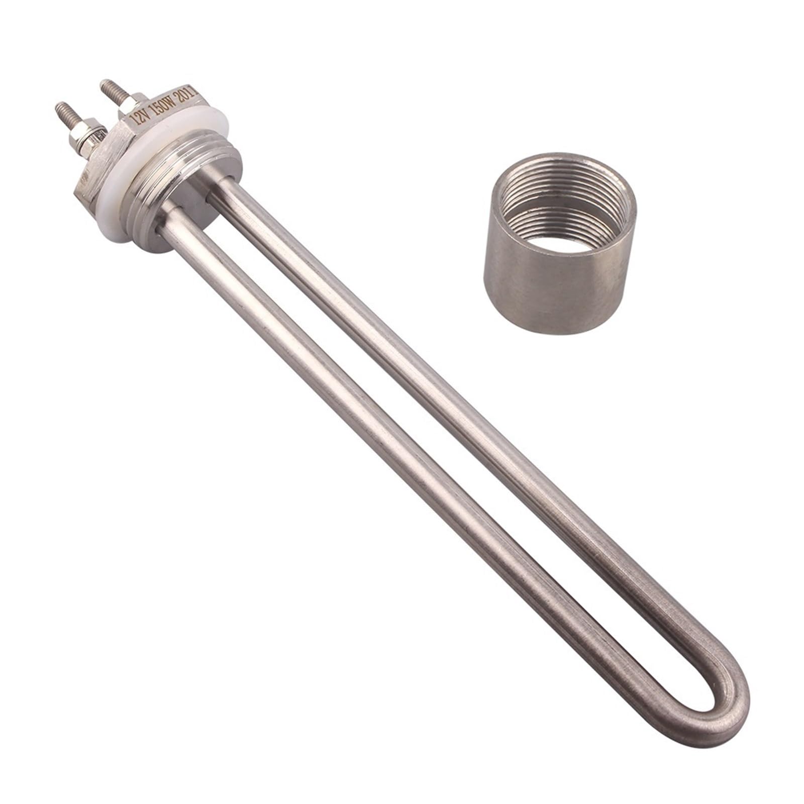 Element grzejny 12 V DC Odporność na słońce Kształt U DN25 Element elektryczny Rurowy podgrzewacz kotła 100 w 150 W 200 W (z akcesoriami, 150 W)