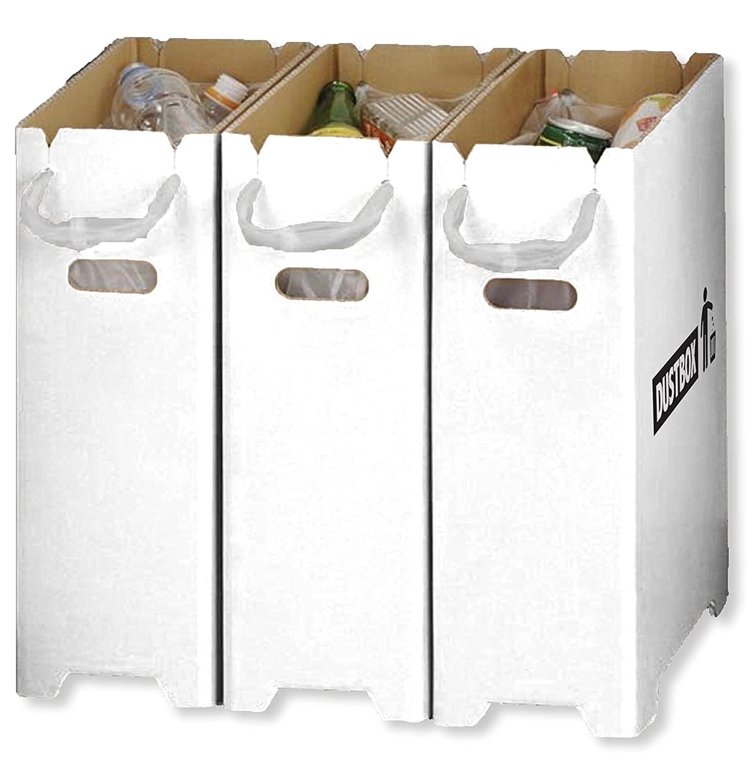 Amazon｜ベーシックスタンダード ゴミ箱 分別 20l 白 フタなし