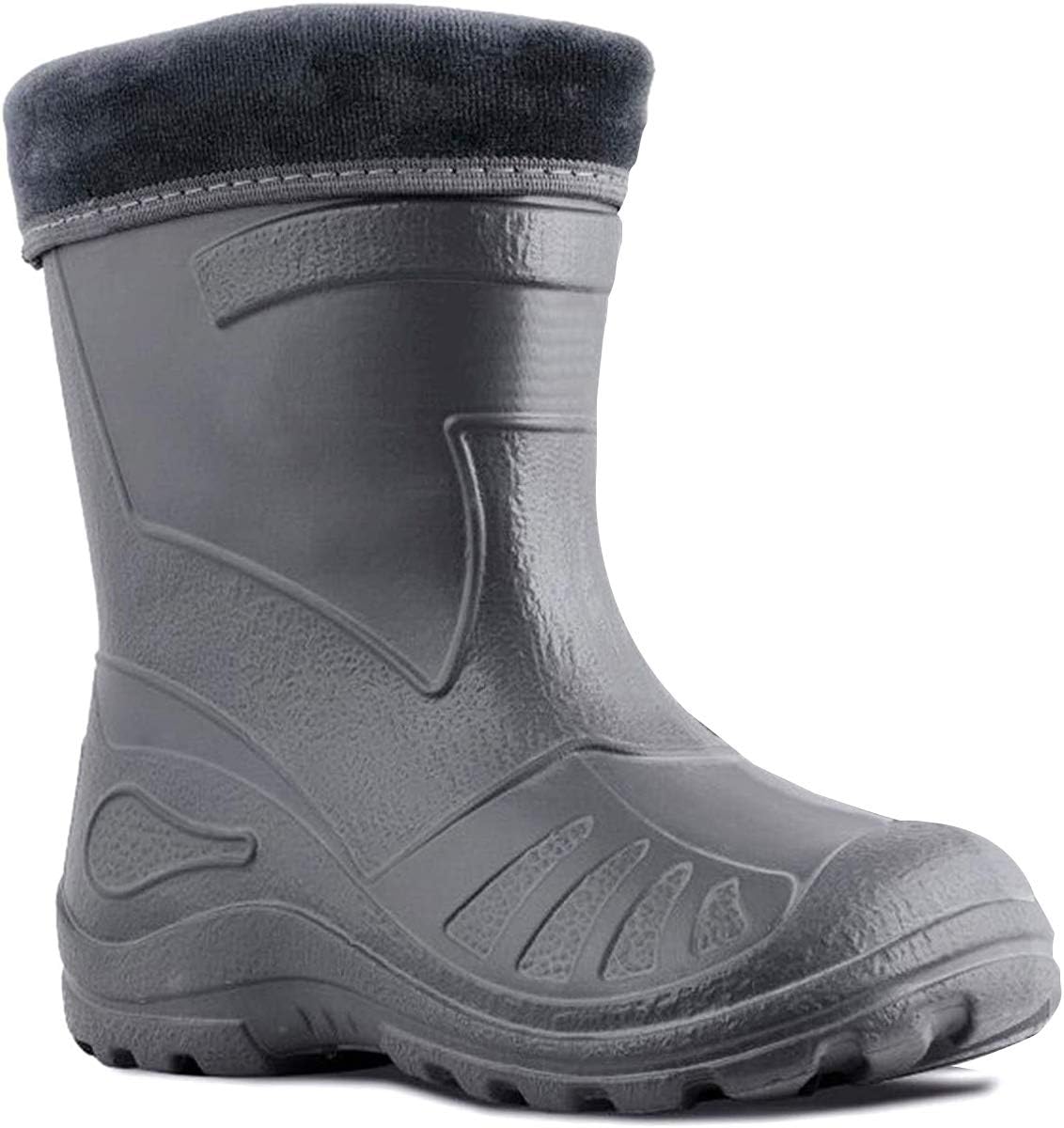 Kolma Ultra Light EVA Kids Girls Wellington Boots Rainy Snow Wellies Red Very Warm Liners