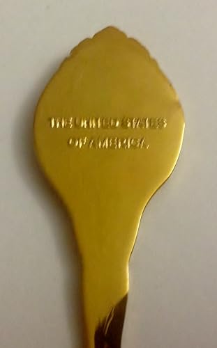 Washington DC Gold Collector's Spoon- Washington DC Souvenirs (Capitolio)