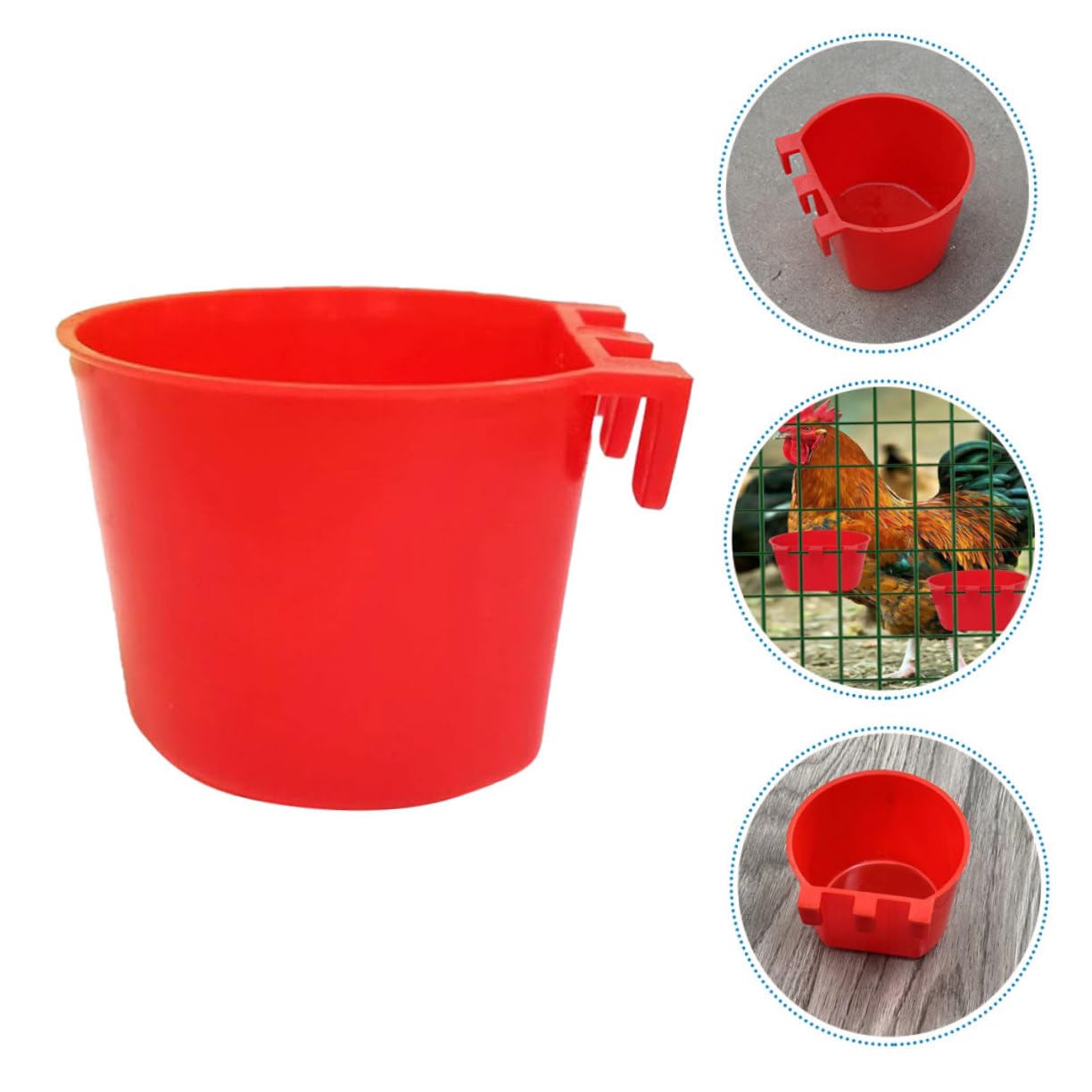 Abaodam 20pièces Mangeoires pour Cage à Oiseaux Distributeurs De Nourriture pour Perroquets Bols Léger Faciles à Nettoyer Suspendre