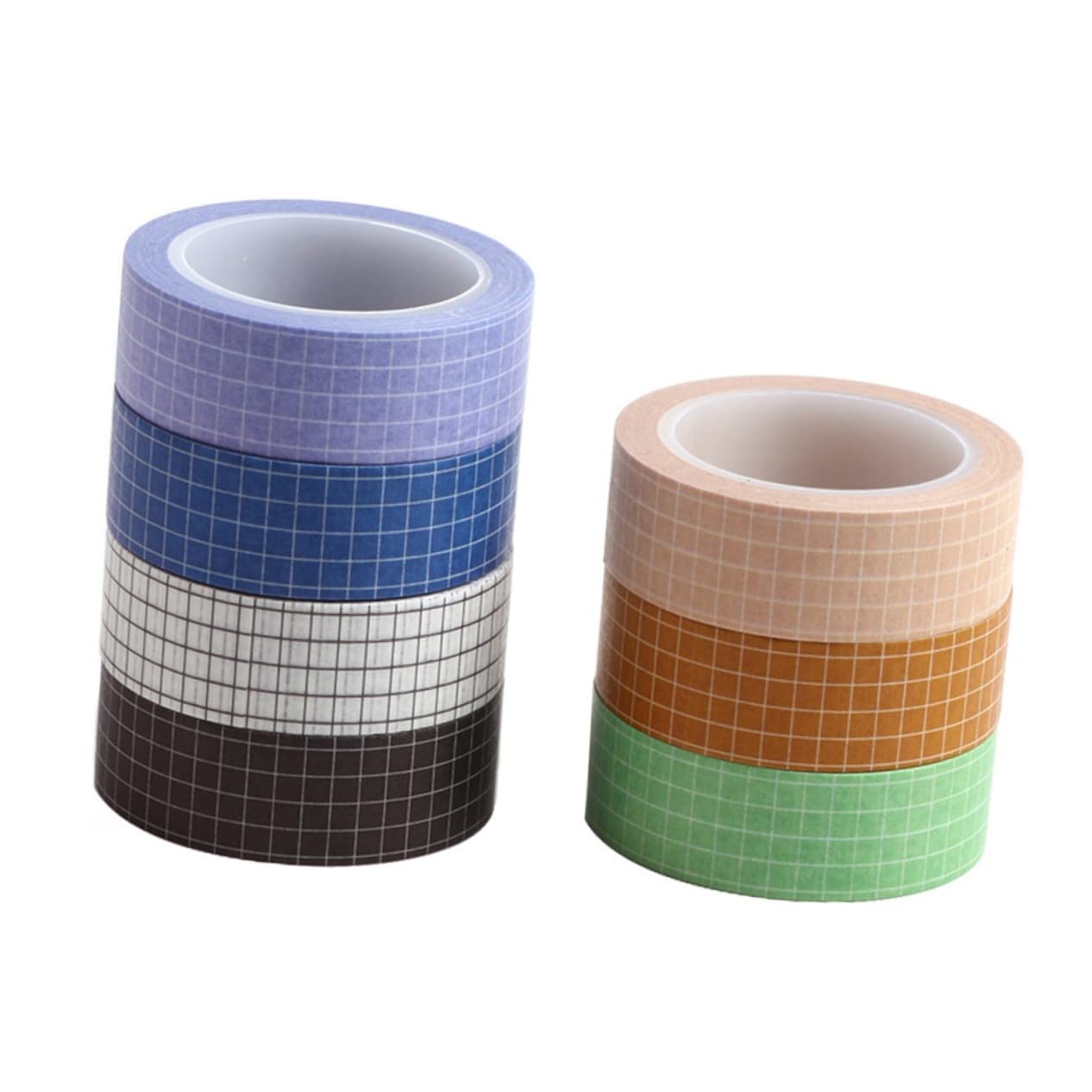 SHINEOFI 21stücke Teiliges Aus Bunten Gitter-papierklebebändern Dekorative Washi-tapes Für Scrapbooking Journaling Und Kreative Bastelprojekte Für Schule Und Bürobedarf